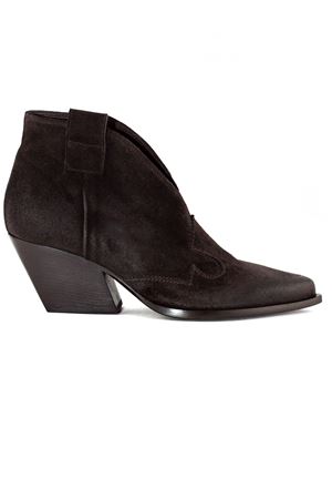 Texan Dark Brown Suede Ankle Boots ELENA IACHI | E2004EBANO
